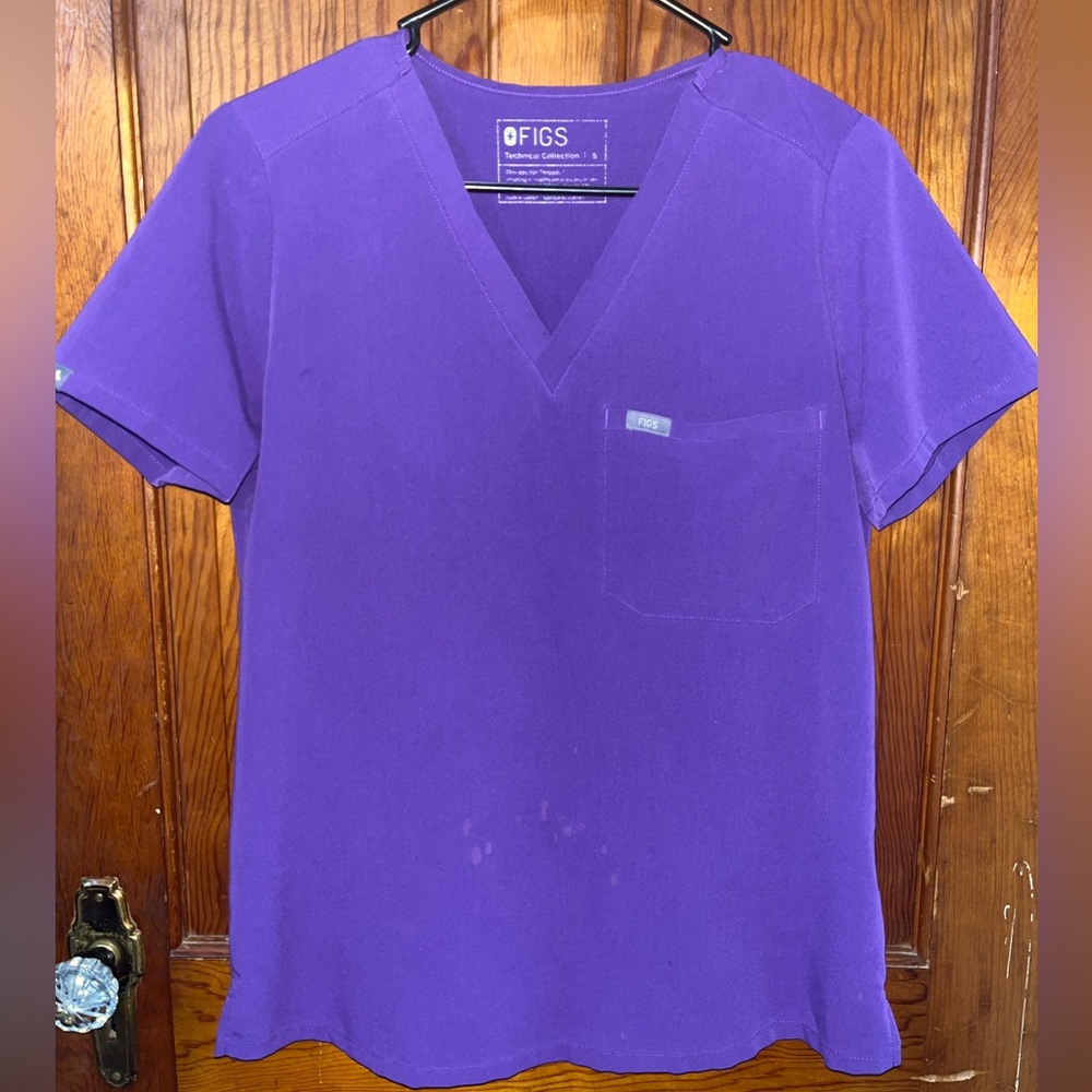 Figs Purple Scrub Top and Joggers